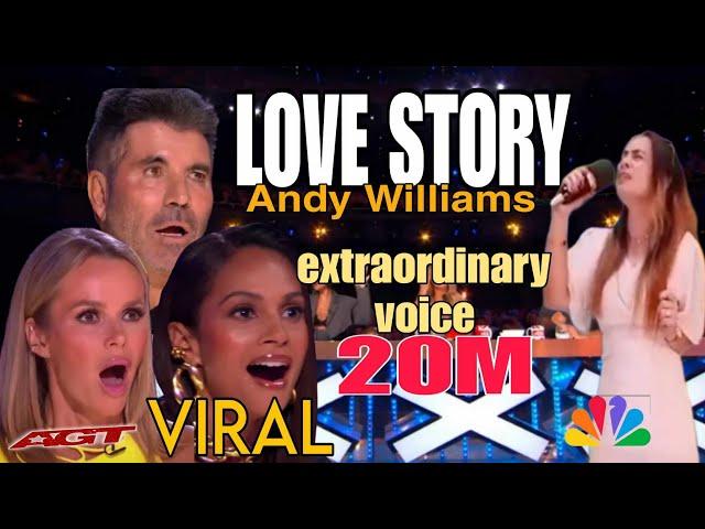 AN EXTRAORDINARY VOICE KRU SINGS LOVE STORY] Standing Ovation/ Audiences and Judges Amazed by her