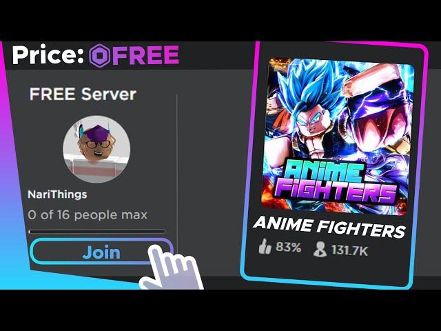 ANIME FIGHTERS SIMULATOR  10 FREE VIP SERVERS! 2023