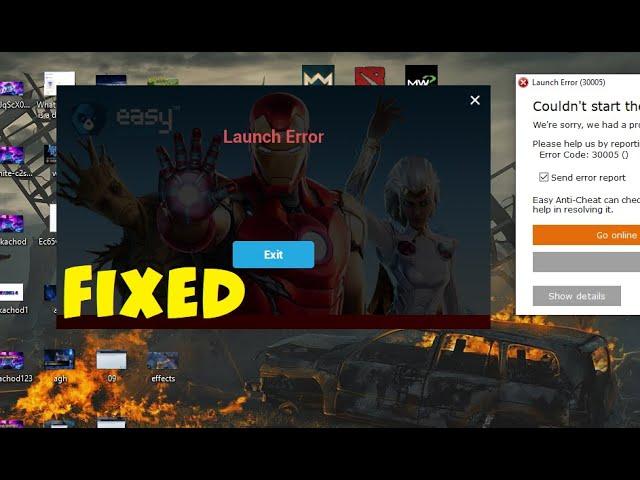 Fortnite Launch Error - Couldnt start game error code: 30005 - Easy anti cheat error fixed 2020