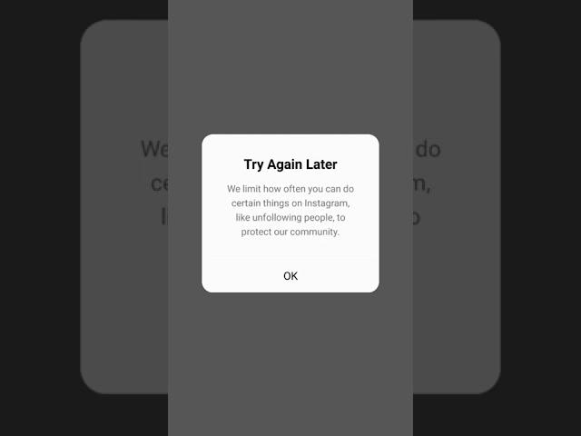 Instagram Problem | We Limit How Often You Can Do Certain Things On Instagram | Try Again Later