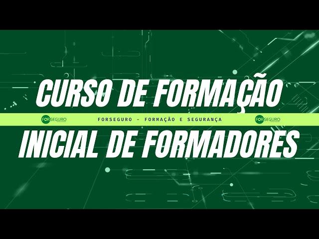 Formação Pedagógica Inicial de Formadores - 90 horas