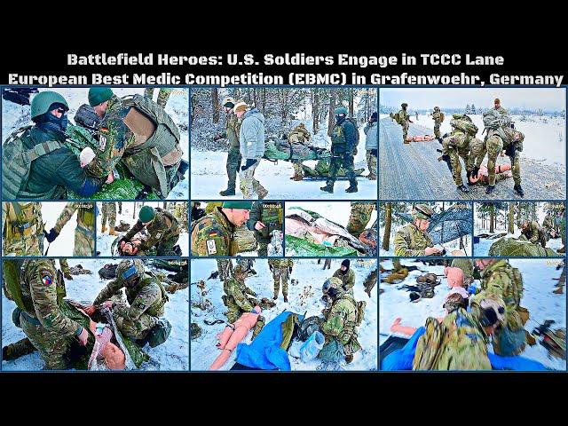 U.S. Soldiers Engage in TCCC Lane - European Best Medic Competition in Grafenwoehr