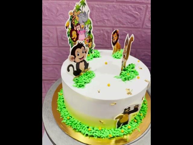 Animal Theme Cake || Animal Cake #animals #animaltheme #junglebook #jungleadventure #trendingcake