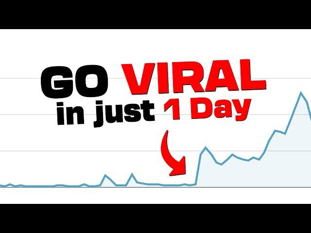 How to Go Viral on YouTube -in Just 1 Day (GUARANTEED)