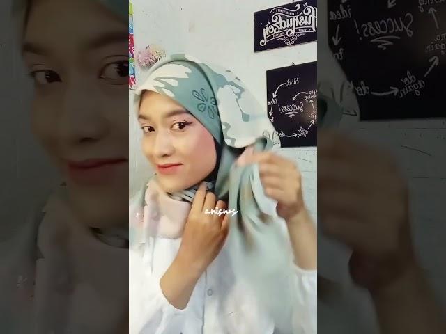 Tutorial Hijab SegiEmpat Modern ala Malay #tutorial #hijab #youtubeshorts