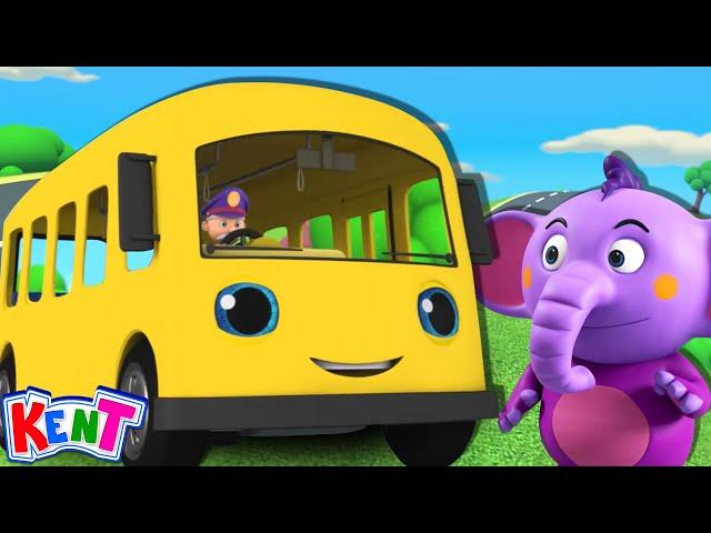 Wheels On The Bus With Kent The Elephant - Nursery Rhymes & Kids Songs