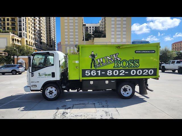 2019 Isuzu NPR HD Gas truck setup for Junk Removal with a dump bed FOR SALE (walk around video) #1