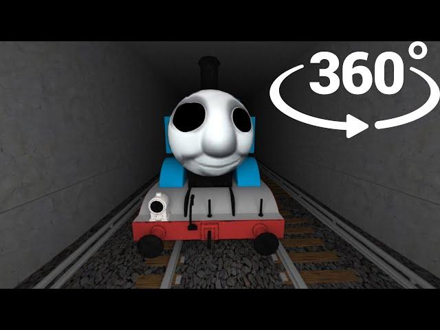 [4K VR 360°] Thomas the tank engine in abandoned station