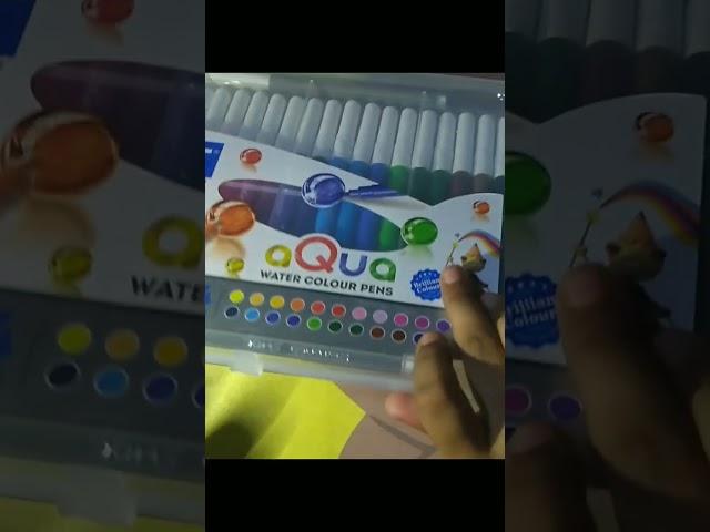 Unboxing my new watercolor pen #video #trinding #our artistic aura 