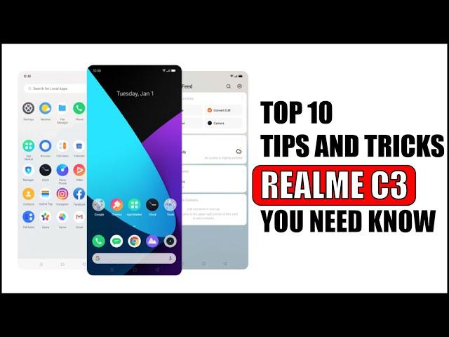 Top 10 Tips and Tricks Realme C3 you need know