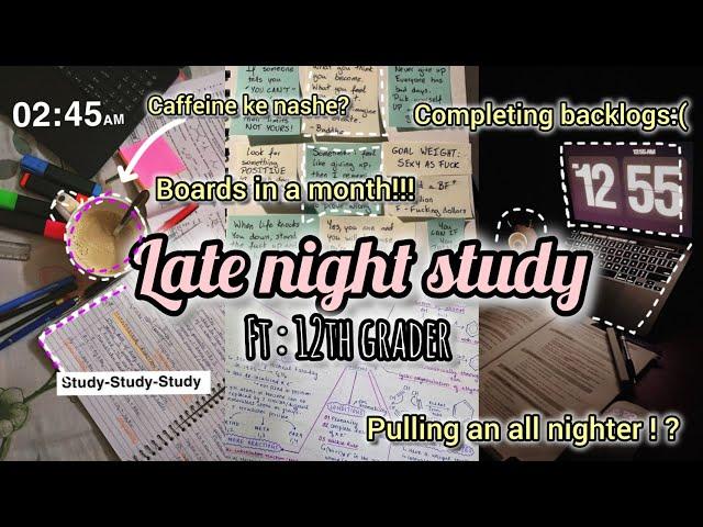 pulling an all nighter to complete backlogs ️/12th grader/ boards / revision/ #trending #study