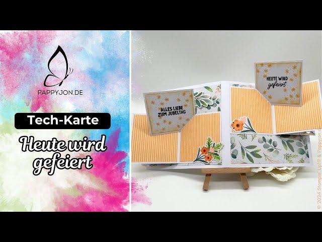 Tech-Karte Heute wird gefeiert | Anleitung | Anfänger | Tutorial | Step by Step | DIY | #pappyjon