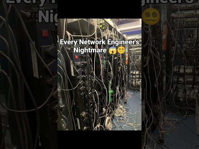 Just another day in the life of a network engineer:(#networkengineer #cablemanagement  #networksetup