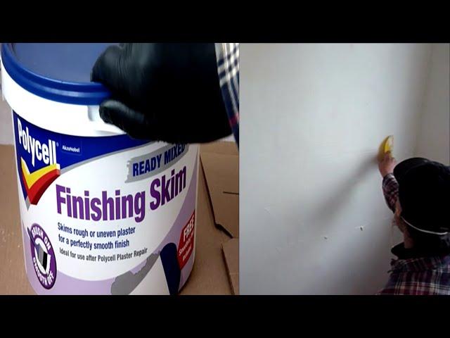 HOW TO SKIM COAT WALLS USING POLYCELL READY MIX SKIMMING PLASTER