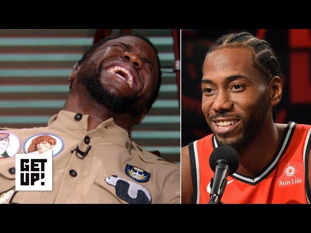 Kevin Hart reacts to Kawhi Leonard's laugh | Get Up!