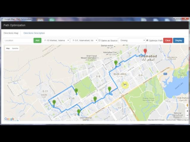 Google Map Path Optimization v1.0