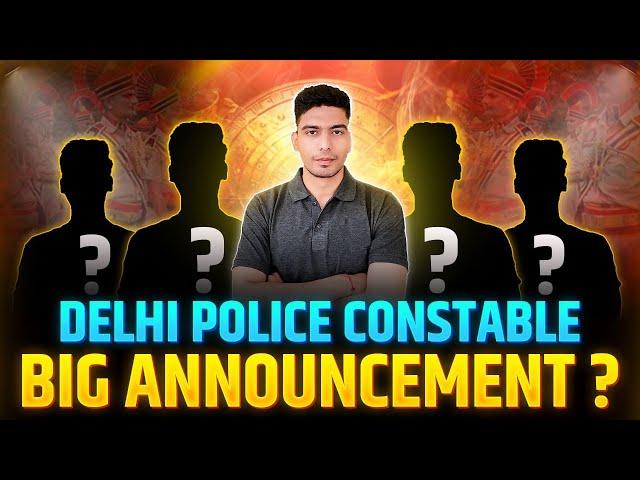 Big Announcement  Delhi Police Constable Preparation strategy 2024 | Delhi Police Books Syllabus