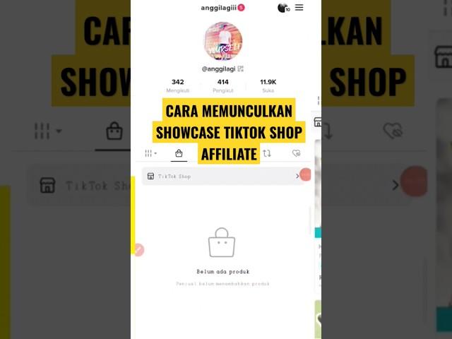 cara memunculkan showcase tiktok shop affiliate #tiktok #tiktokshop #tiktokaffiliate