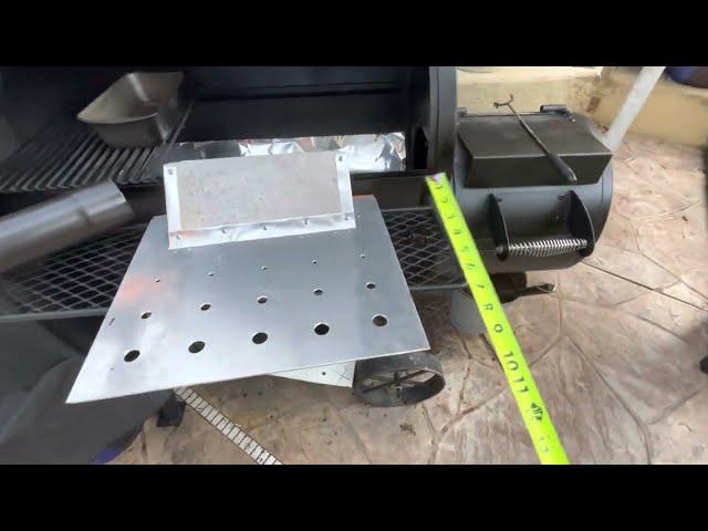 DIY Oklahoma Joe’s Highland smoker baffle plate.