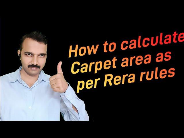 How to calculate Carpet area as per Rera rules