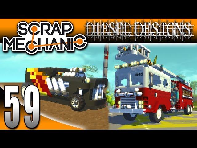 Scrap Mechanic Gameplay : EP59: Painting with Diesel! (Let's Play 1080p)