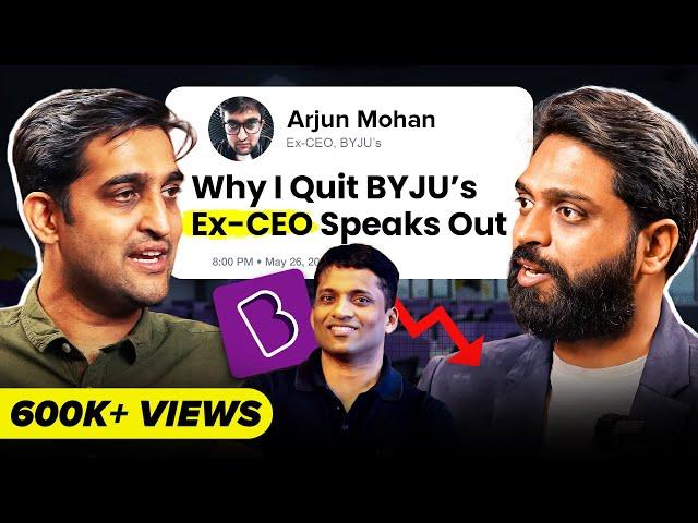 BYJU's Ex-CEO REVEALING Rise, Fall & Future of the BYJU COMPANY #podcast #byjuCEOhindipodcast #byjus