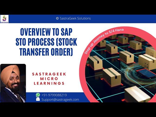 Overview to SAP STO Process (Stock Transfer Order)