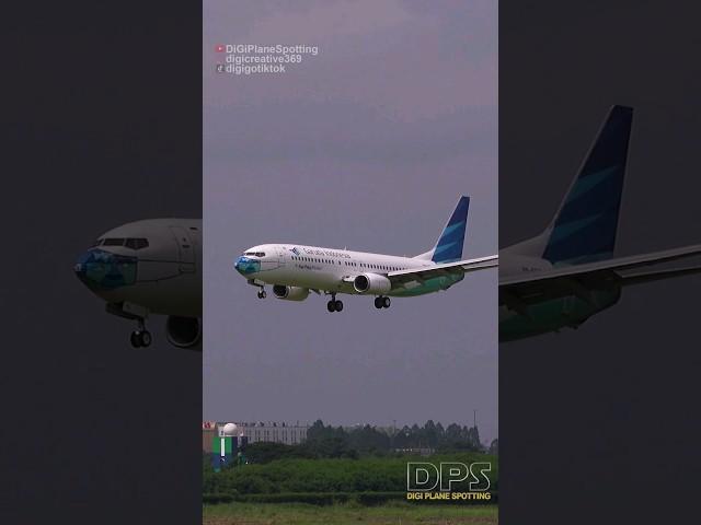 Akhirnya Terbang Lagi 737-800 Masker Livery PK-GFQ Garuda Indonesia GA317 dari Surabaya #shorts