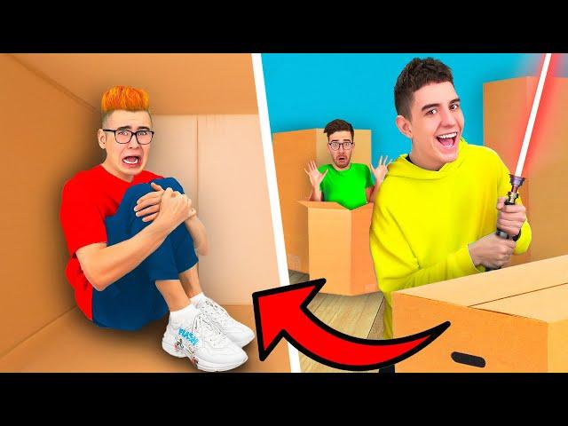 EXTREME HIDE AND SEEK IN BOXES CHALLENGE ! *Part 3*