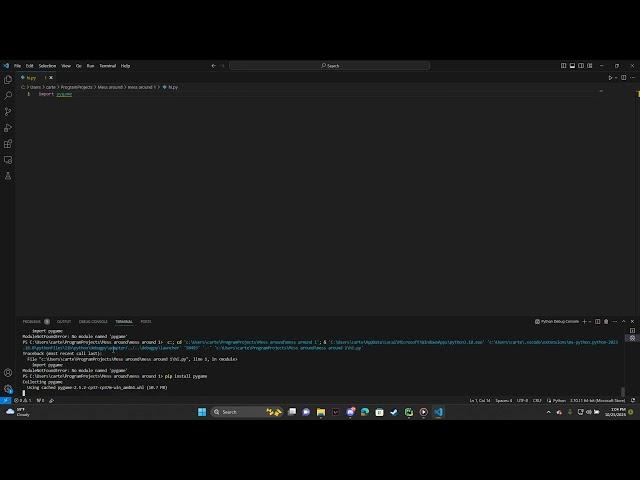 How to INSTALL Pygame on Visual Studio Code (Python Tutorial)!