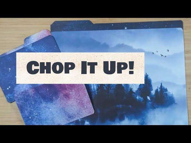 Chop It Up:  2 SUPER EASY Ways to Use Up Some of Your 12 x 12 Patterned Paper & Scrapbook Paper Pads