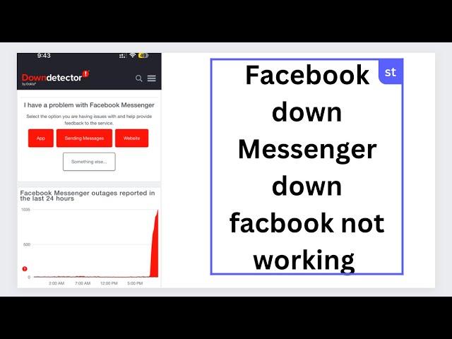 Facebook down 2024 | messenger down 2024 | Facebook not working | messenger not working