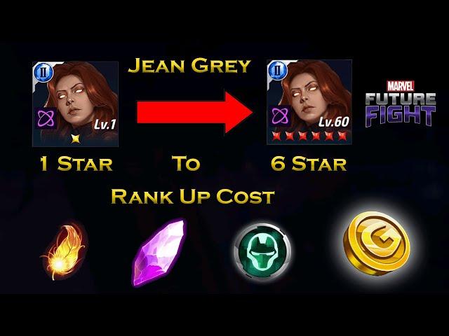 Jean Grey Rank Up Cost And Other Cost Information For Beginners - F 2 P - Marvel Future Fight