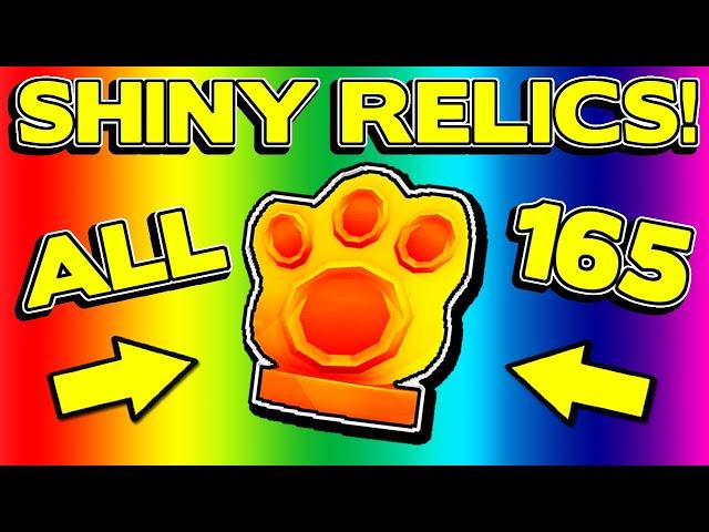 ALL 165 SHINY RELIC LOCATIONS!! || Pet Simulator 99 (PS99) - Roblox