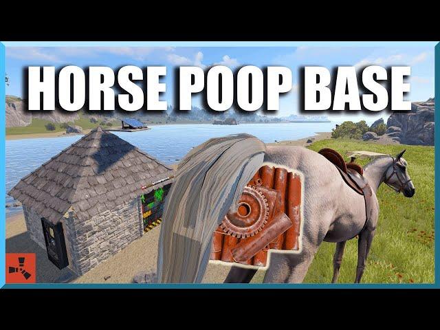 Cheap, Simple, but LOADS of Scrap! Horse Poop Farm Base Design for Rust