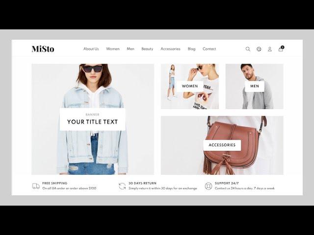 #1 Build the Modern Responsive Ecommerce Website  in Vue JS | Vuejs, Nuxtjs | Figma to Vuejs