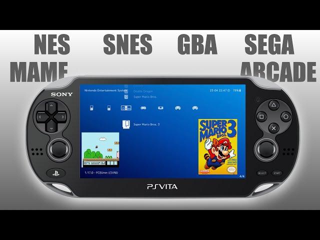 Play Retro Games on PS Vita  2024  (NES, SNES, SEGA, MAME Arcade )