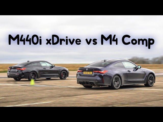 Drag Race - New BMW M4 vs M440i & Lap Time Battle | 4K