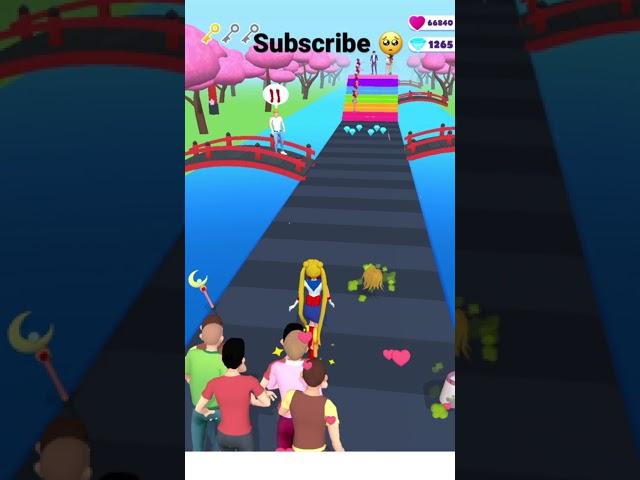 Makeover run gameplay | android, iOS mobile | all levels #shorts | sad beginning happy ending 