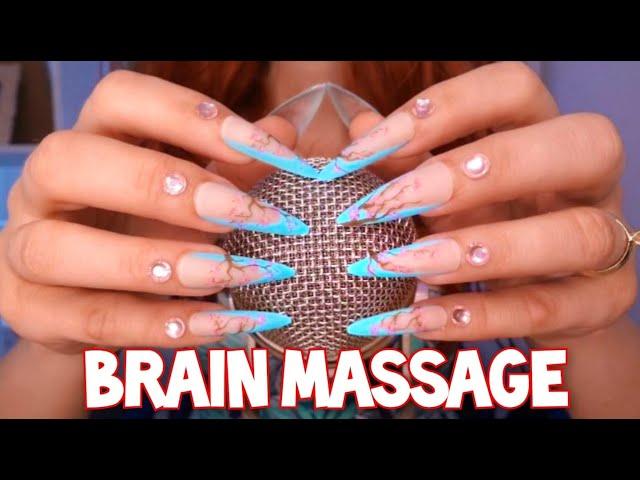 ASMR BRAIN MassageMic Scratching with No Cover, Tapping, Crunchy Sounds, Shaving Foam, Plastic Wrap