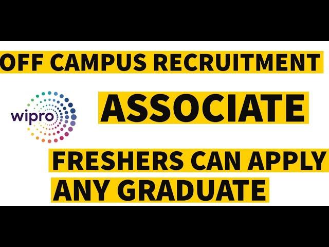 Wipro Recruitment 2021|Jobs for Freshers 2021  |OFF CAMPUS RECRUITMENT DRIVE 2021 I T CAREER HUNTING