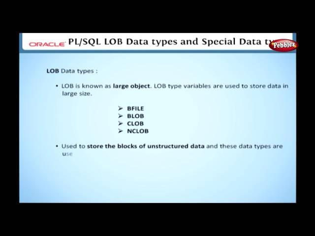 Learn Oracle | Data Types in PL SQL