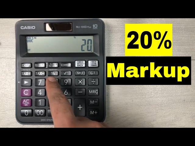 Best Way to Find 20 Percent Markup On Calculator : In 2 Minutes