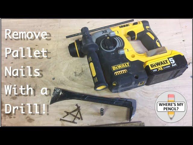 Remove Pallet Nails With a Drill!