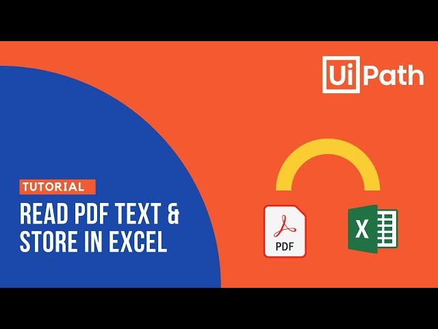 Read PDF text and store in Excel using UiPath