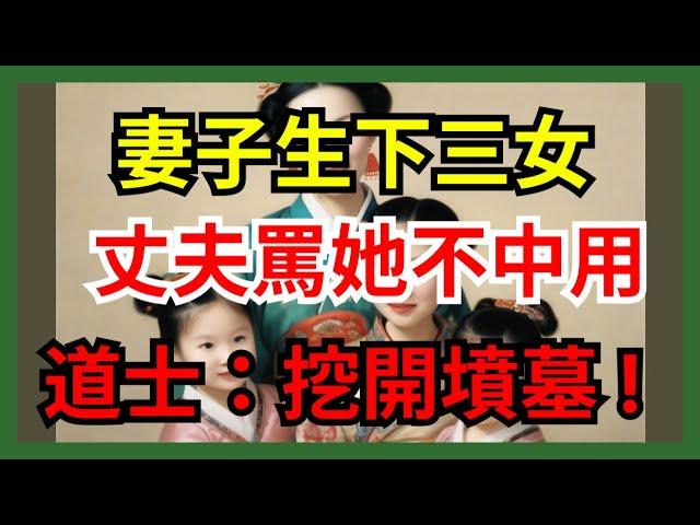 夫妻三女，丈夫怨聲載道！道士出山，大膽挖開墳墓，揭開驚天之秘！【幸福指南】#中老年心語 #養老 #養生#幸福人生 #為人處世 #情感故事#讀書#佛#深夜讀書