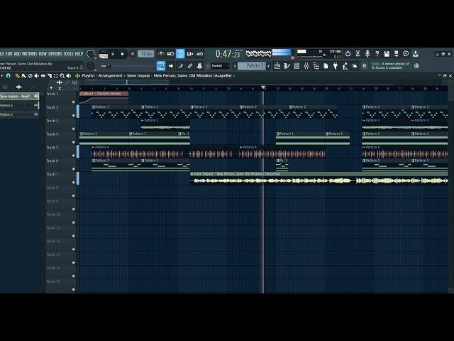 New person Same old mistakes by tame impala ( Fl studio Breakdown )