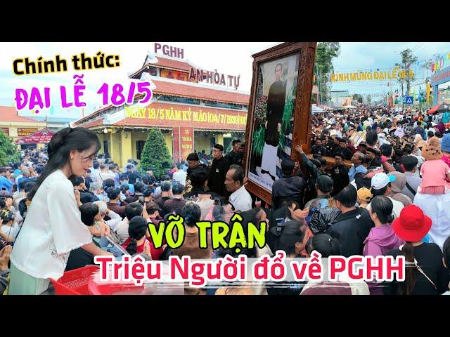 Vỡ trận: Triệu người chen lấn đổ về PHHH Đại Lễ 18 tháng 5 - Cảnh Báo cướp giật