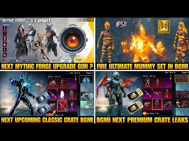 Next Mythic Forge Bgmi | Next Classic Crate Bgmi | Next Premium Crate Bgmi | Fire Ultimate Mummy Set