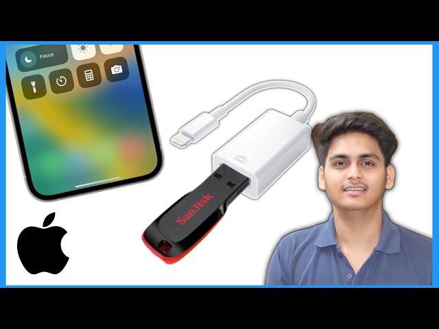 How to Connect otg to iPhone | iPhone Me otg Kaise Connect Kare 13 14 15 Pro